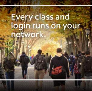 Every class and login runs on your network.