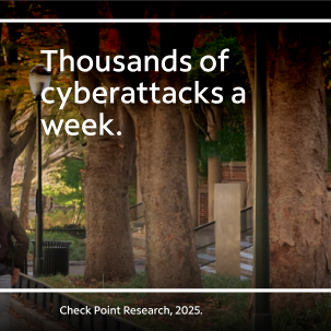 Thousands of cyberattacks a week.