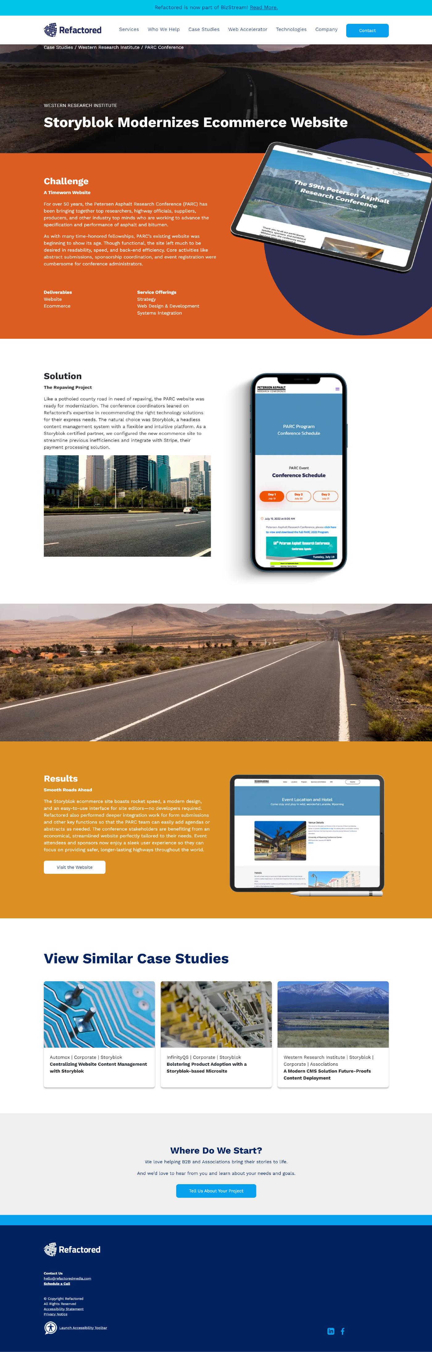Original PARC agency case-study page; credit is for case-study copy