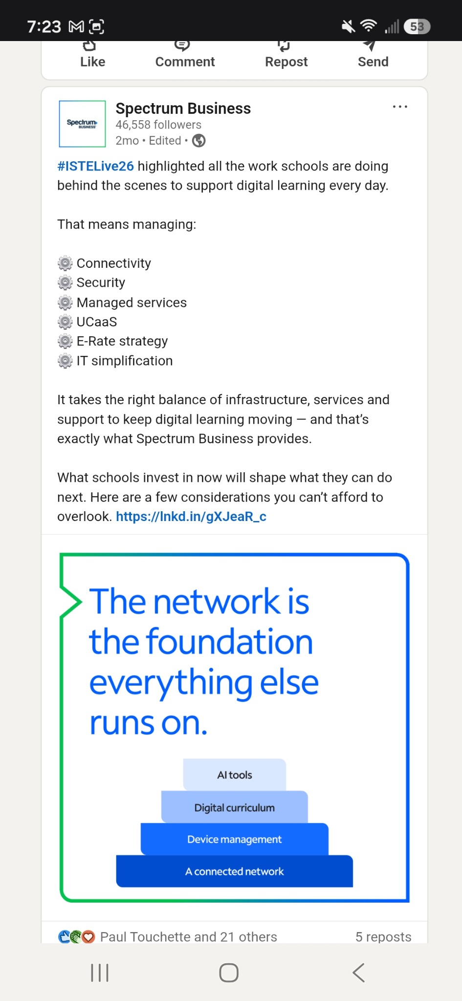 The network is the foundation everything else runs on